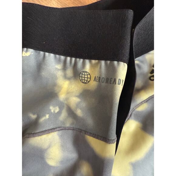 ADIDAS Women's HyperGlam Printed 7/8 Tight Leggings Trace/Yellow SIZE: Med - Picture 10 of 11